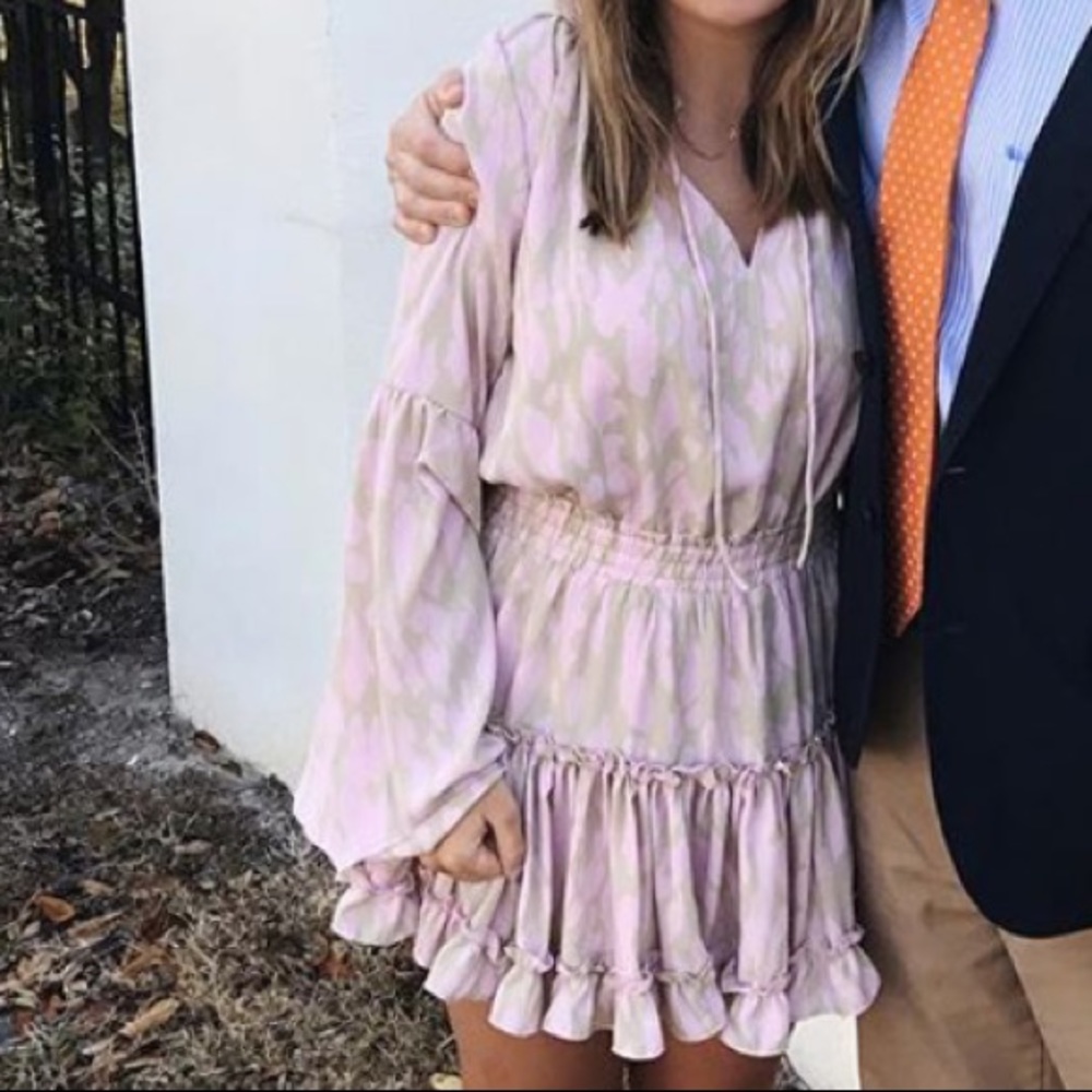 Bubbly Love pink print dress